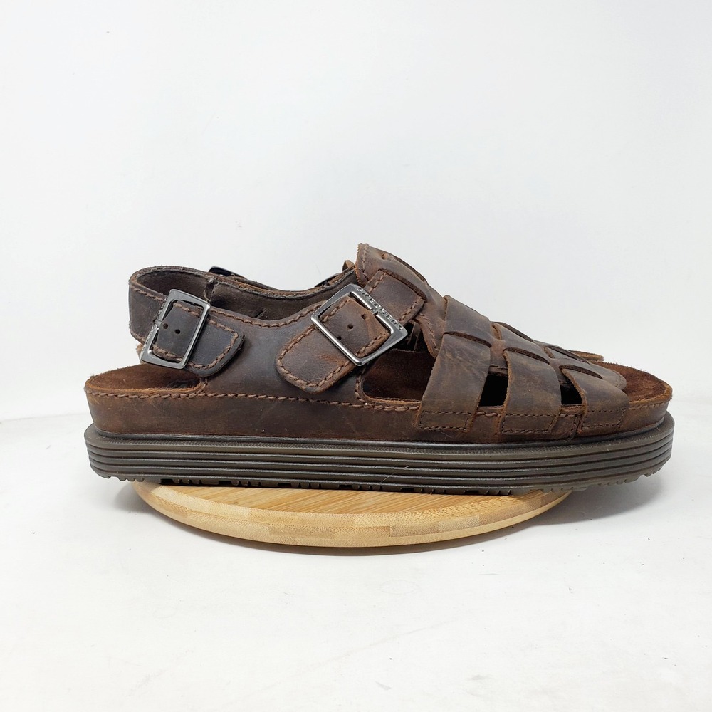 Skechers Jammers Sandals Mens 11 Fisherman Brown Chunky Platform 90s‎ Y2K Shoes